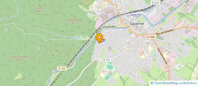 localisation de l'entreprise ASSOCIATION D'ASTRONOMIE NEMESIS  SAVERNE