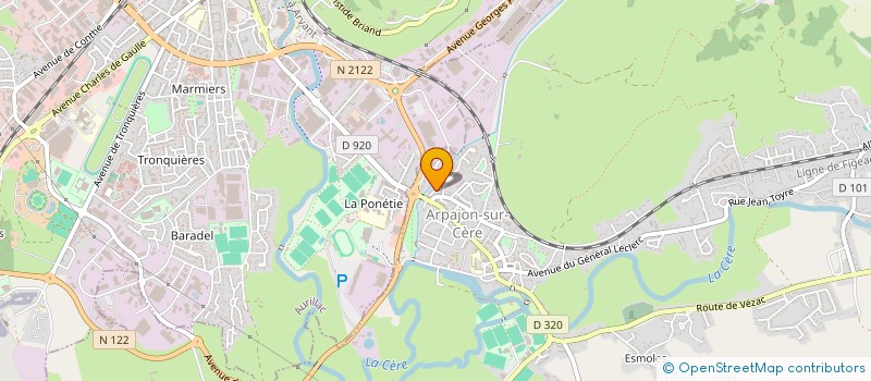 localisation de l'entreprise ASSOCIATION D'AURILLAC POUR LA PECHE ET LA PROTECTION DU MILIEU AQUATIQUE à ARPAJON-SUR-CERE