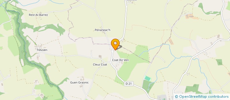 localisation de l'entreprise ASSOCIATION D'AVEL VOR  LE CLOITRE-PLEYBEN