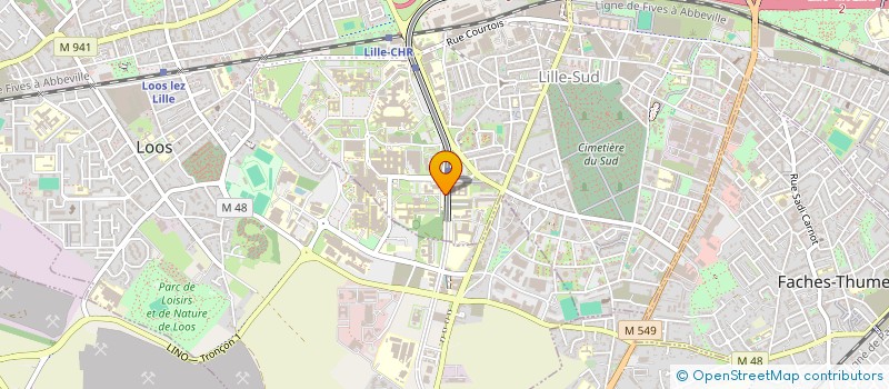 localisation de l'entreprise ASSOCIATION D'ECOLOGIE ET DE MYCOLOGIE à LILLE