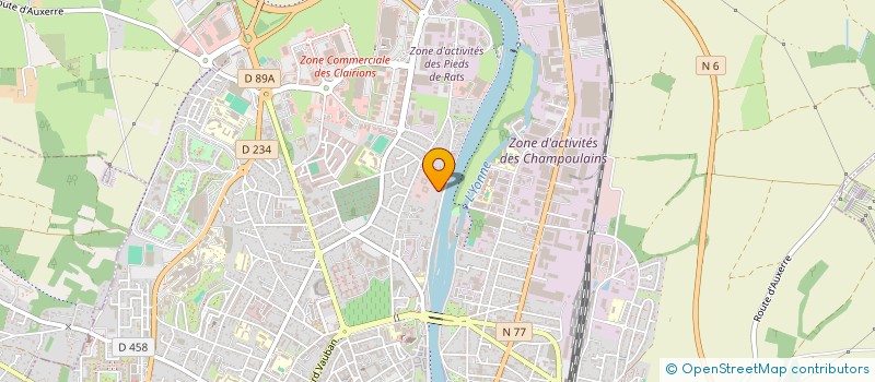 localisation de l'entreprise ASSOCIATION D ECONOMIE RURALE DE L YONNE à AUXERRE
