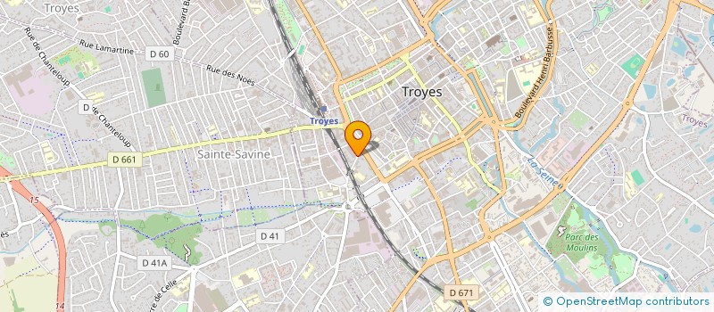 localisation de l'entreprise ASSOCIATION D'ECONOMIE RURALE      SUD CHAMPAGNE  TROYES