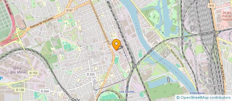 localisation de l'entreprise ASSOCIATION D'EDUCATION CREATIVE A L'ENVIRONNEMENT à CHOISY-LE-ROI