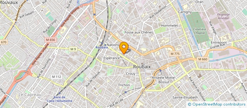 localisation de l'entreprise ASSOCIATION D'EDUCATION ET DE PREVENTION à ROUBAIX