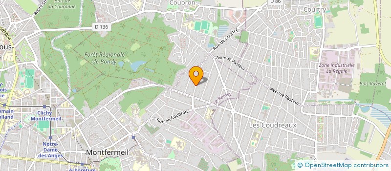 localisation de l'entreprise ASSOCIATION D'EDUCATION ET DE PROTECTION CONCORDE  MONTFERMEIL