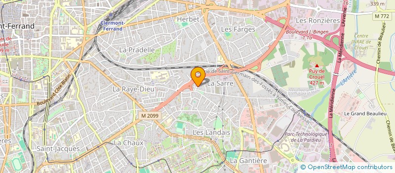 localisation de l'entreprise ASSOCIATION D''EDUCATION INTERCULTURELLE  CLERMONT-FERRAND