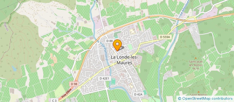 localisation de l'entreprise ASSOCIATION D EDUCATION POPULAIRE  LA LONDE-LES-MAURES