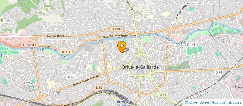 localisation de l'entreprise ASSOCIATION D'EDUCATION POPULAIRE DE BRIVE à BRIVE-LA-GAILLARDE