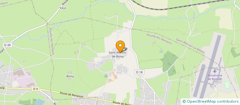 localisation de l'entreprise ASSOCIATION D'EDUCATION POPULAIRE DE ST MARTIN DE BOISY  POUILLY-LES-NONAINS