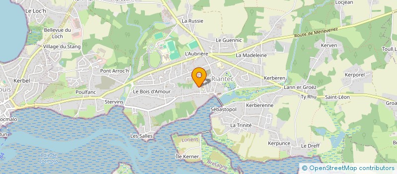 localisation de l'entreprise ASSOCIATION D EDUCATION POPULAIRE DIWAN RIANTEG  RIANTEC