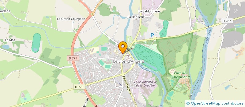 localisation de l'entreprise ASSOCIATION D'EDUCATION POPULAIRE MAISON ST MARTIN EN LONGUENEE  LE LION D'ANGERS