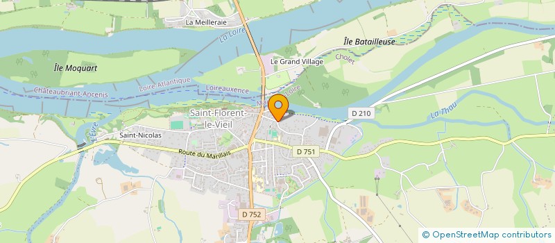 localisation de l'entreprise ASSOCIATION D'EDUCATION POPULAIRE MODERN'S DANCE  MAUGES-SUR-LOIRE