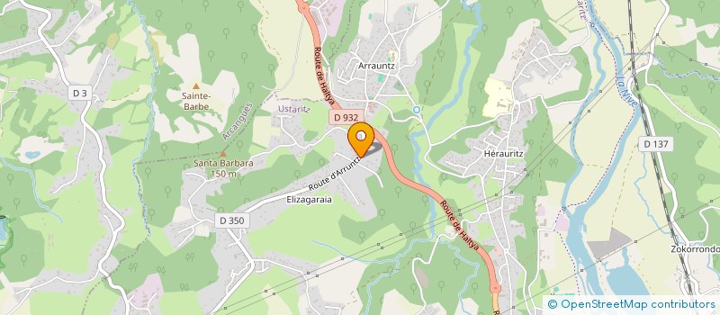 localisation de l'entreprise ASSOCIATION D'EDUCATION POPULAIRE SAINTE BARBE  USTARITZ