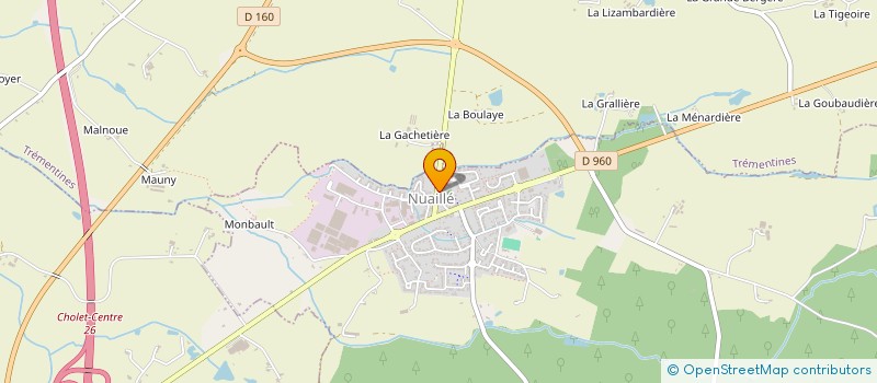 localisation de l'entreprise ASSOCIATION D'EDUCATION POPULAIRE ST ETIENNE  NUAILLE