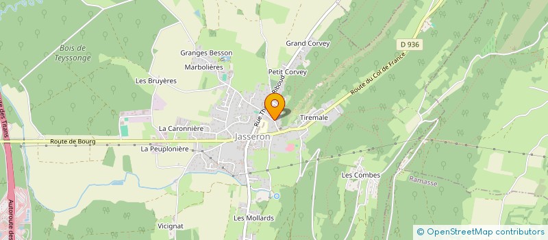 localisation de l'entreprise ASSOCIATION D'EDUCATION POPULAIRE VALMONT à JASSERON