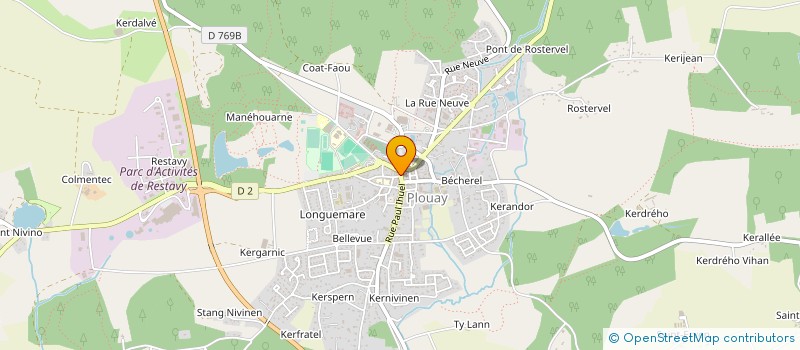 localisation de l'entreprise ASSOCIATION D ELEVAGE DU CANTON DE PLOUAY à PLOUAY