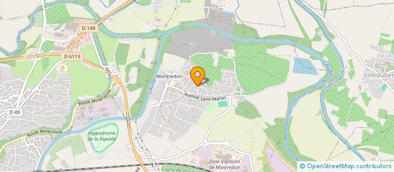 localisation de l'entreprise ASSOCIATION D'ENCOURAGEMENT DU DEVOUEMENT ET DU BENEVOLAT DE L'AUDE à CARCASSONNE