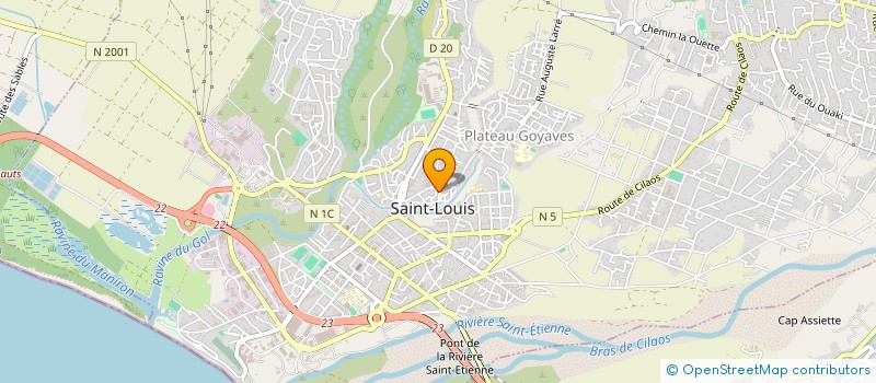 localisation de l'entreprise ASSOCIATION D'ENGAGEMENT SOCIAL CULTURELLE ET SPORTIVE OLYMPIQUE MAHORAIS à SAINT-LOUIS