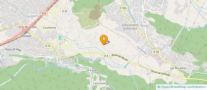 localisation de l'entreprise ASSOCIATION D ENGINERING POUR LE DEVELOPPEMENT ET COMMERCIAL  SIMIANE-COLLONGUE