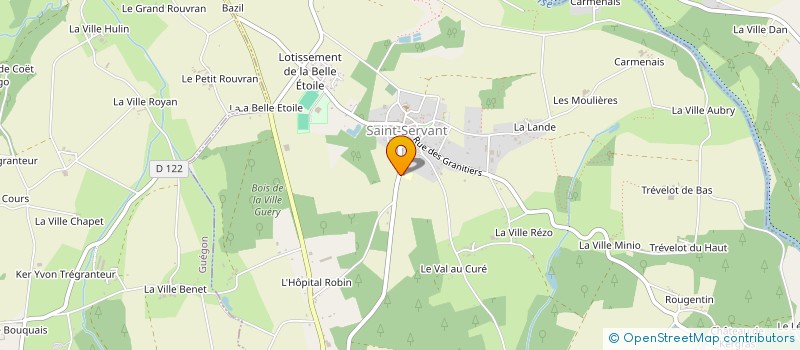 localisation de l'entreprise ASSOCIATION D'ENSEIGNEMENT LIBRE ET D'EDUCATION POPULAIRE DE SAINT-SERVANT-SUR-OUST  SAINT-SERVANT