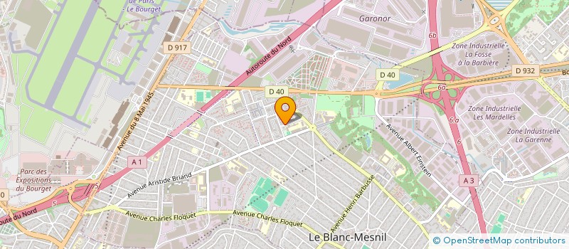 localisation de l'entreprise ASSOCIATION D'ENTRAIDE AMITIE-FRATERNITE (A.E.A.F) à LE BLANC-MESNIL