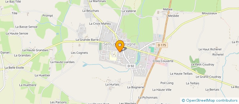 localisation de l'entreprise ASSOCIATION D'ENTRAIDE AUX PERSONNES AGEES à SENS-DE-BRETAGNE