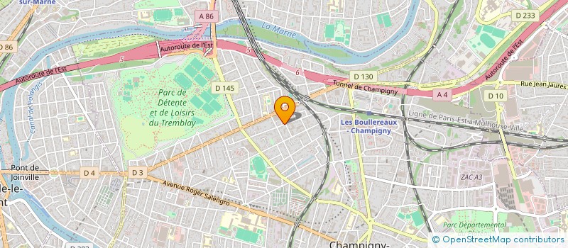 localisation de l'entreprise ASSOCIATION D'ENTRAIDE AUX PERSONNES EN DIFFICULTES(PAYS DES BALKANS ET AUTRES) à CHAMPIGNY-SUR-MARNE