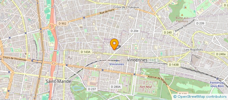 localisation de l'entreprise ASSOCIATION D ENTRAIDE DE L EGLISE REFORMEE DE VINCENNES à VINCENNES