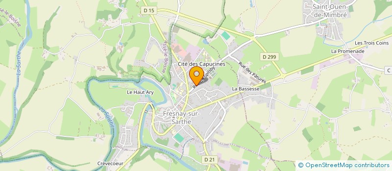 localisation de l'entreprise ASSOCIATION D'ENTRAIDE DE LA MAISON DE RETRAITE à FRESNAY-SUR-SARTHE