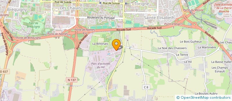 localisation de l'entreprise ASSOCIATION D'ENTRAIDE DES TRAVAILLEURS TURCS DE RENNES (AETTR)  NOYAL-CHATILLON-SUR-SEICHE