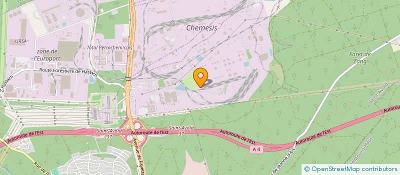 localisation de l'entreprise ASSOCIATION D ENTRAIDE DU PERSONNEL UL  ST AVOLD