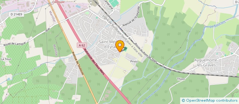 localisation de l'entreprise ASSOCIATION D'ENTRAIDE ET DE SOUTIEN FINANCIER AUX ETUDIANTS EN DIFFICULTE (APE)  SAINT-MEDARD-D'EYRANS