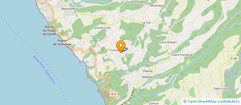 localisation de l'entreprise ASSOCIATION D'ENTRAIDE FRATERNELLE DE LA GUADELOUPE à VIEUX-HABITANTS