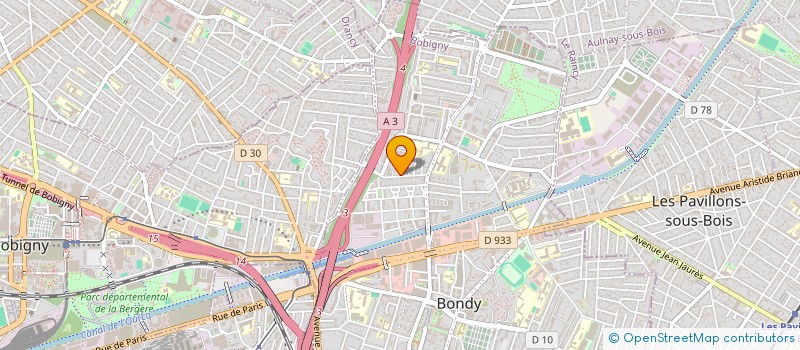 localisation de l'entreprise ASSOCIATION D'ENTRAIDE MUTUELLE PLANIFICATION ET DEVELOPPEMENT DE LA HAUTE-MADZIA (A.E.M)  BONDY