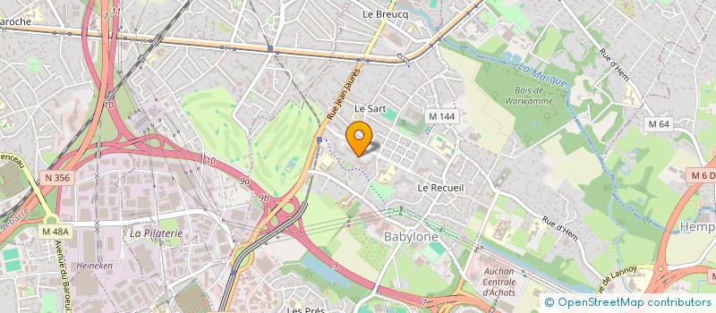 localisation de l'entreprise ASSOCIATION D'ENTRAIDE NORD-SUD à VILLENEUVE-D'ASCQ