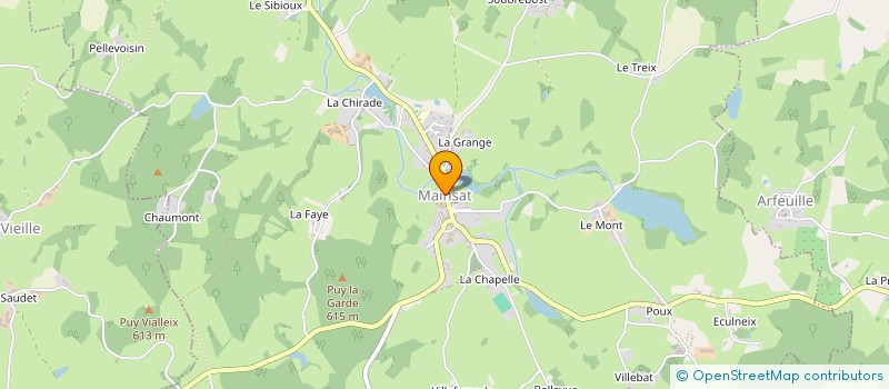 localisation de l'entreprise ASSOCIATION D'ENTRAIDE POUR LA PRODUCTION AUDIOVISUELLE EN CREUSE à MAINSAT