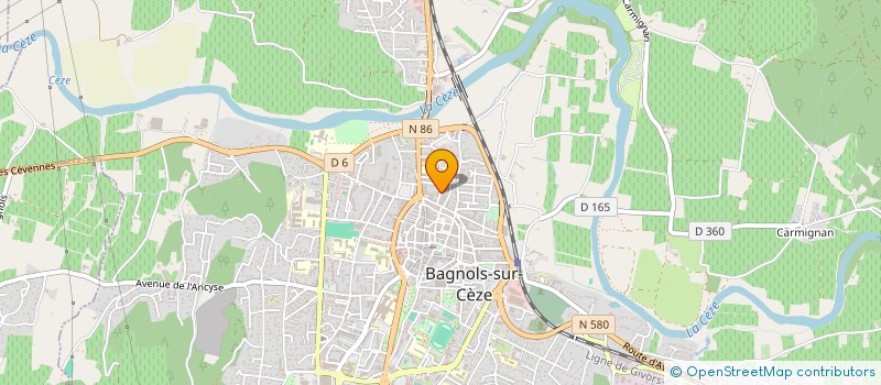 localisation de l'entreprise ASSOCIATION D'ENTRAIDE PROTESTANTE DU GARD RHODANIEN  BAGNOLS-SUR-CEZE