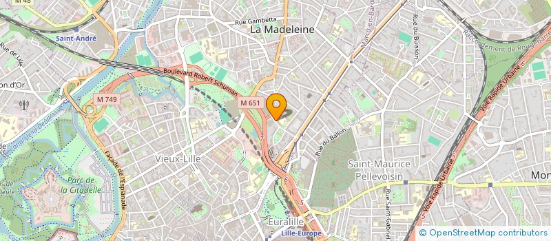 localisation de l'entreprise ASSOCIATION D'ENTRAIDE SOCIALE ET CULTURELLE DE LA FORMATION INFIRMIERE DU LYCEE VALENTINE LABBE A E S C F I V L à LA MADELEINE