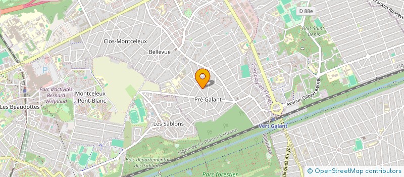 localisation de l'entreprise ASSOCIATION D'ENTRAIDE SOCIALE ET INTERCULTURELLE à VILLEPINTE