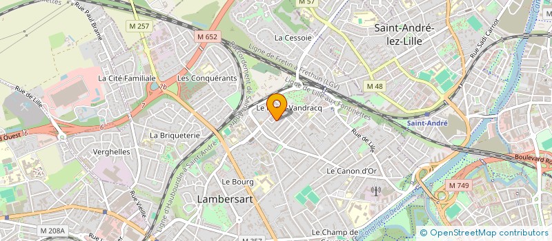 localisation de l'entreprise ASSOCIATION D ENTRAIDES DU PACOT VANDRACQ à LAMBERSART