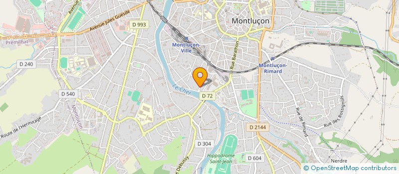 localisation de l'entreprise ASSOCIATION D'ENTRAIDES FUNEBRES à MONTLUCON