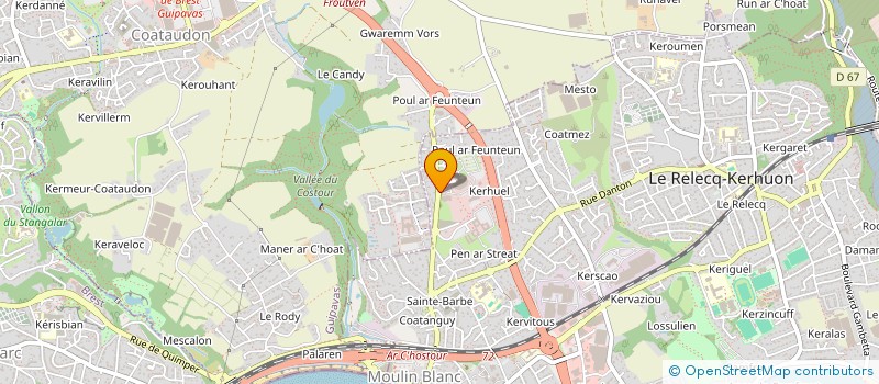 localisation de l'entreprise ASSOCIATION D'EPARGNE POUR LA RETRAITE  LE RELECQ-KERHUON