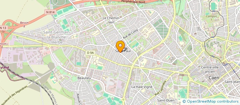 localisation de l'entreprise ASSOCIATION D'ESPORT CAENNAISE à CAEN