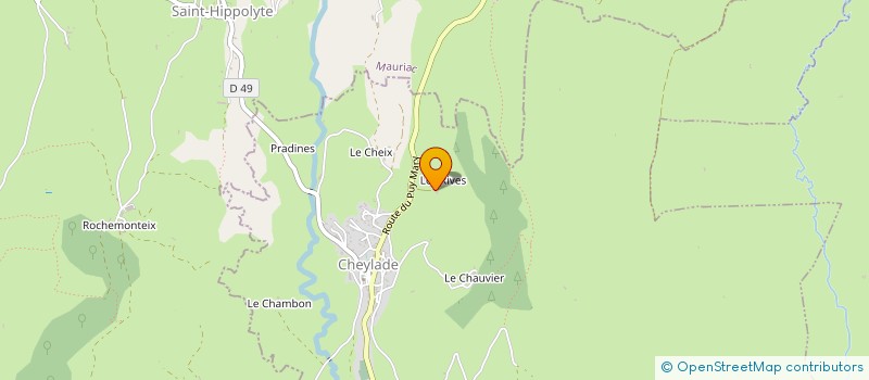 localisation de l'entreprise ASSOCIATION D ESTIVE DE LABRO à CHEYLADE