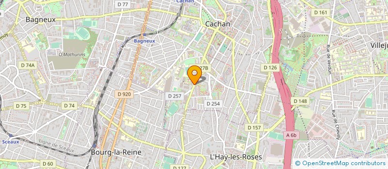 localisation de l'entreprise ASSOCIATION D ETUDES REALISATIONS EN OPTIMISATION DYNAMIQUE ENERGETIQUE  CACHAN