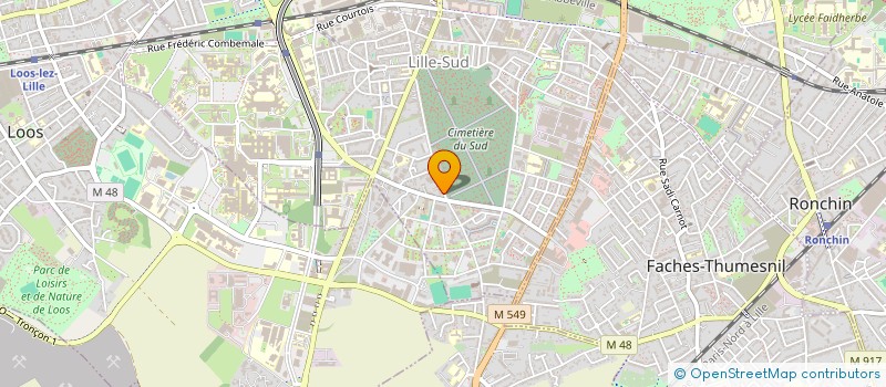localisation de l'entreprise ASSOCIATION D'ETUDIANT EN LOGISTIQUE ET TRANSPORT AU SENEGAL à LILLE