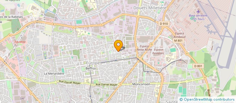 localisation de l'entreprise ASSOCIATION D'ETUDIANTES INFIRMIERES A LA DECOUVERTE DU VIETNAM  TOURS