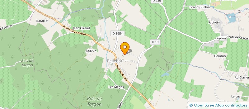 localisation de l'entreprise ASSOCIATION D EXPRESSION MUSICALE CHAMPETRE  BELLEBAT