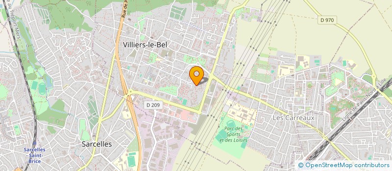 localisation de l'entreprise ASSOCIATION D EXPRESSION SPORT ET ART  VILLIERS-LE-BEL