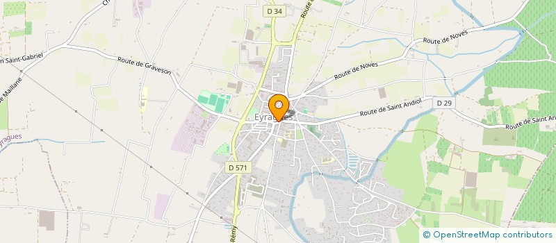 localisation de l'entreprise ASSOCIATION D'EYRAGUES POUR LE DON DE SANG BENEVOLE à EYRAGUES